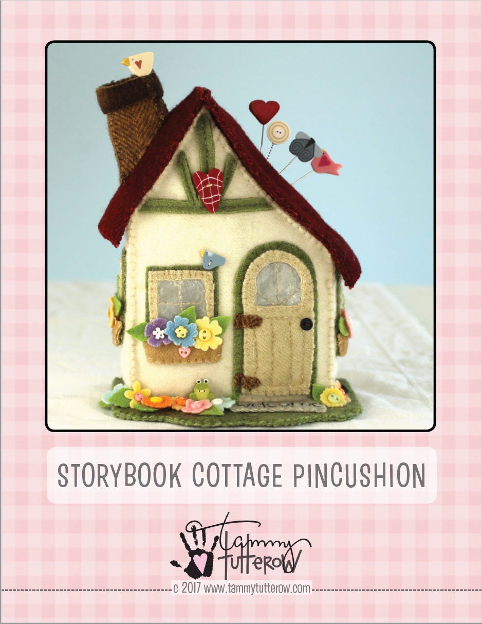 Storybook Cottage Pincushion Pattern *Download*