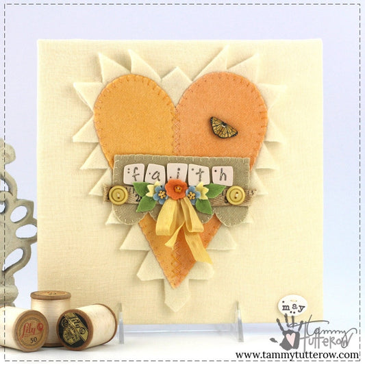 Heartfelt: Faith Wool Appliqué Pattern *Download*